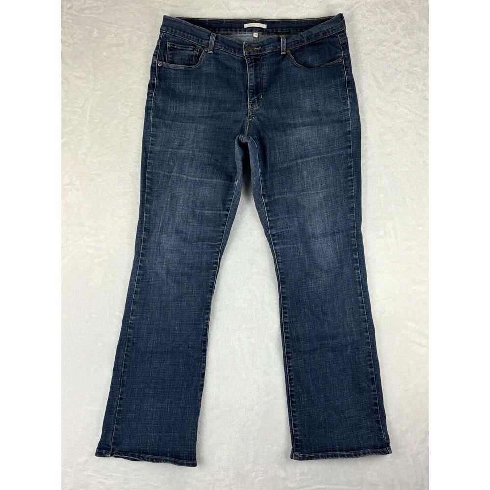Levi's Jeans Womens‎ 515 Blue Classic Boot Mid Rise Jeans Sz 14 (33x31 Measured)